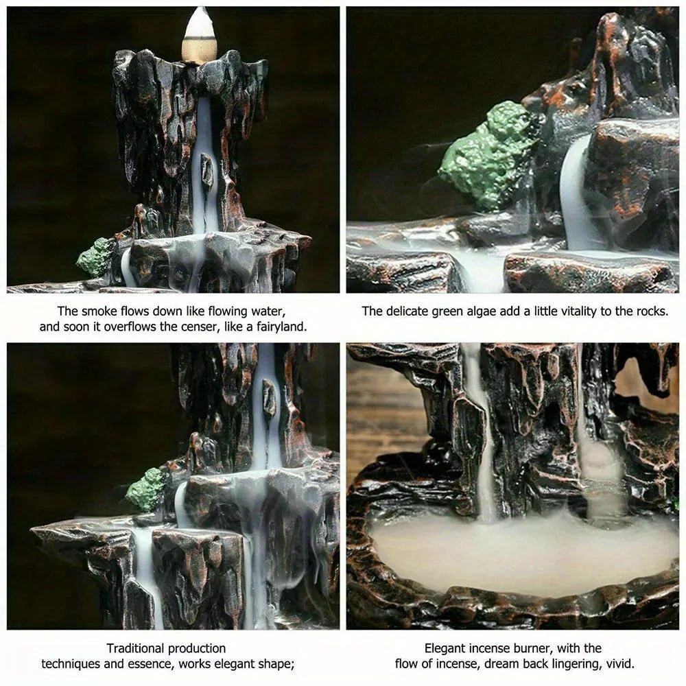 Resin Incense Waterfall Burner