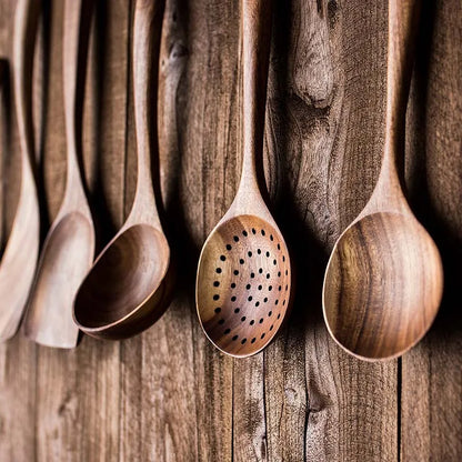 5-Piece Wooden Kitchen Utensils Set