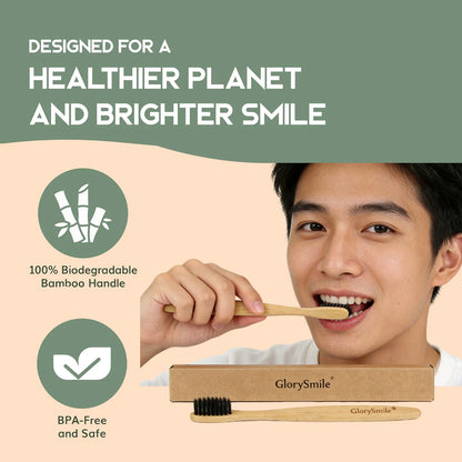 1/4 Pcs Bamboo Toothbrushes