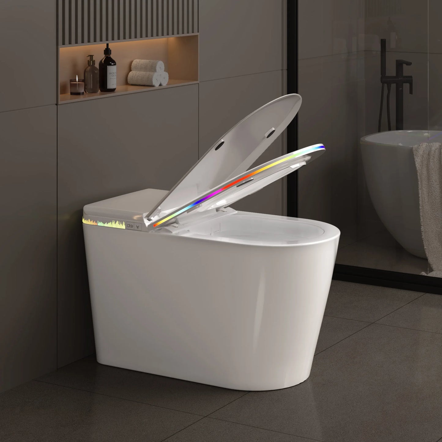 Smart Bidet Toilet Heated Seat Self-Cleaning Nozzle