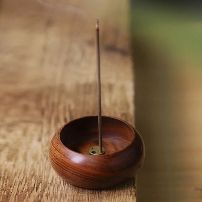 Exquisite wooden plug-in incense burner - suitable for Buddhist worship, family tea rooms, desktop decoration - ideal gift