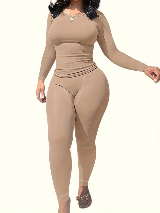 Women Long sleeves  and Legging Set