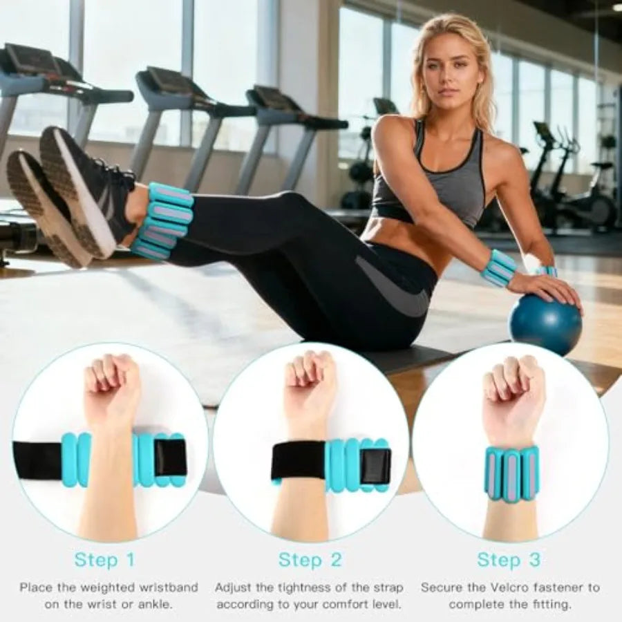 Adjustable Wrist Ankle Weights 2Pack