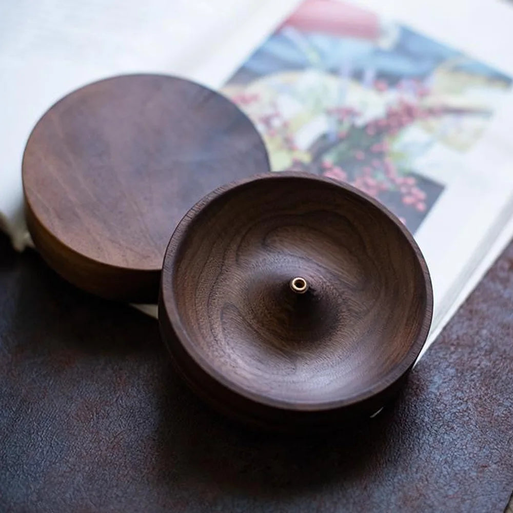 Black Walnut Solid Wood Incense Stick Burner