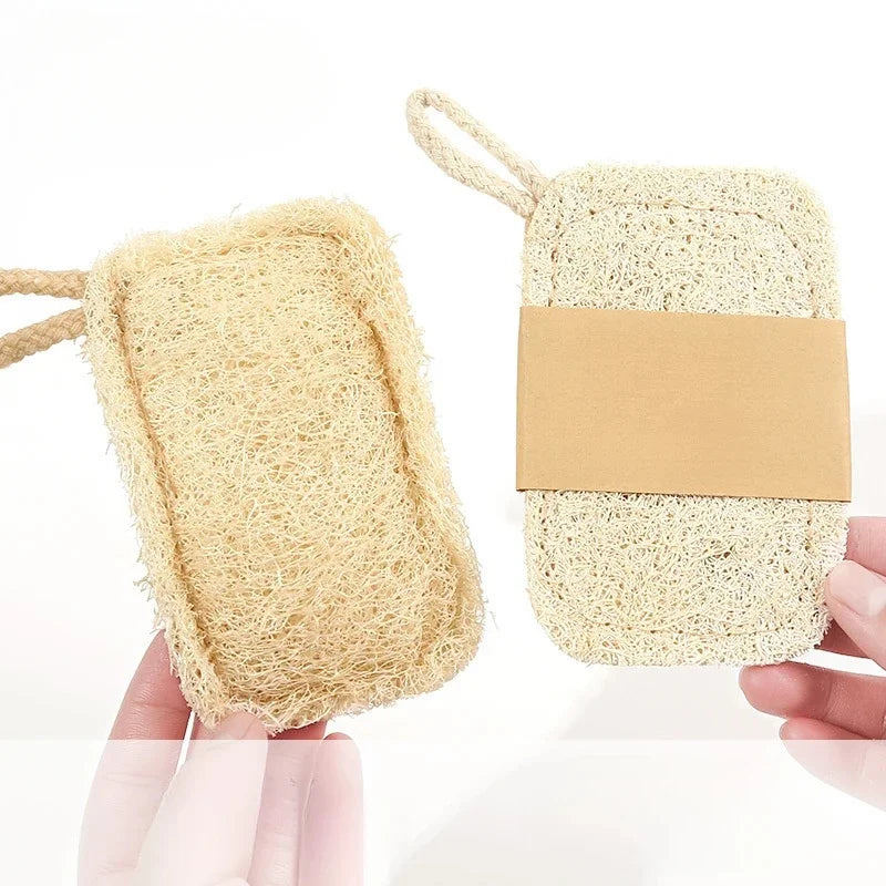 6pcs Natural Loofah Exfoliating Sponges
