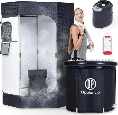 Portable Sauna and Cold Plunge Combo