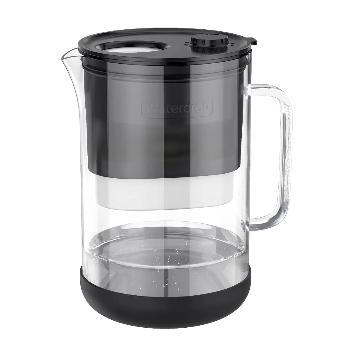 10-Cup Large Glass Water Filter Pitcher