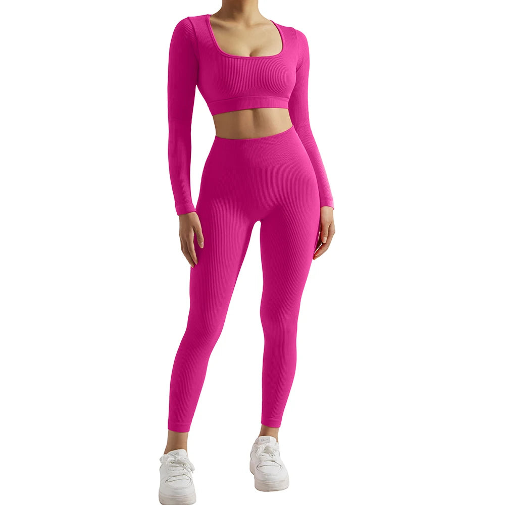 2PCS Yoga Suit Women Sports Set