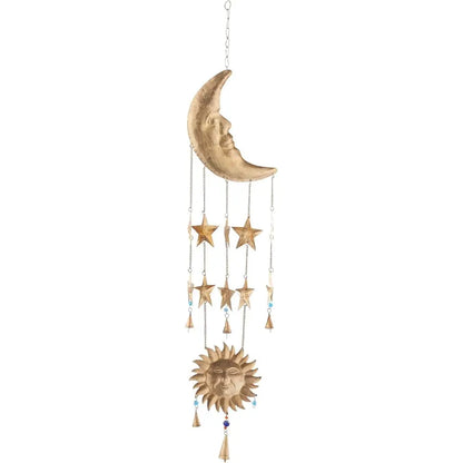 Metal Sun & Moon Wind Chime