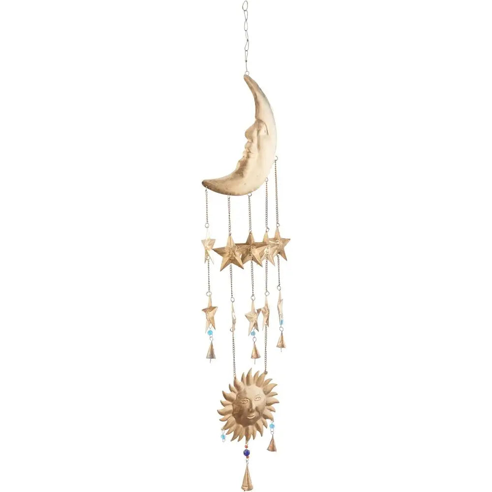 Metal Sun & Moon Wind Chime