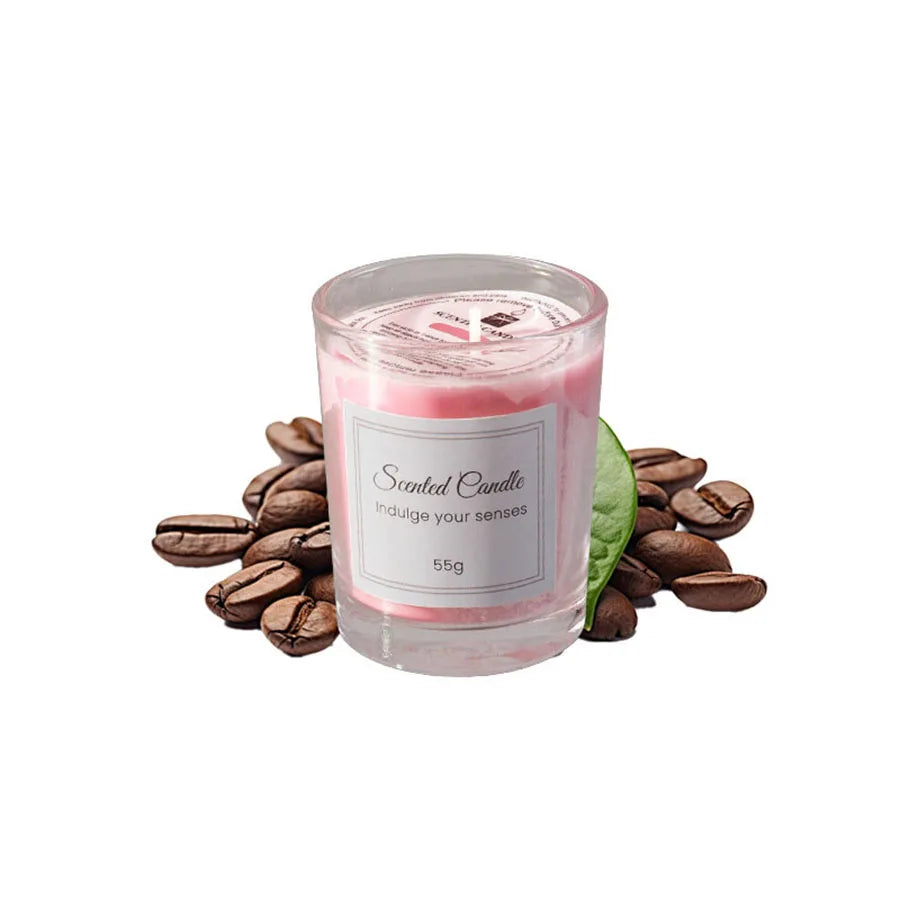 Aromatherapy Candle Glass Handmade Soy Wax Smokeless