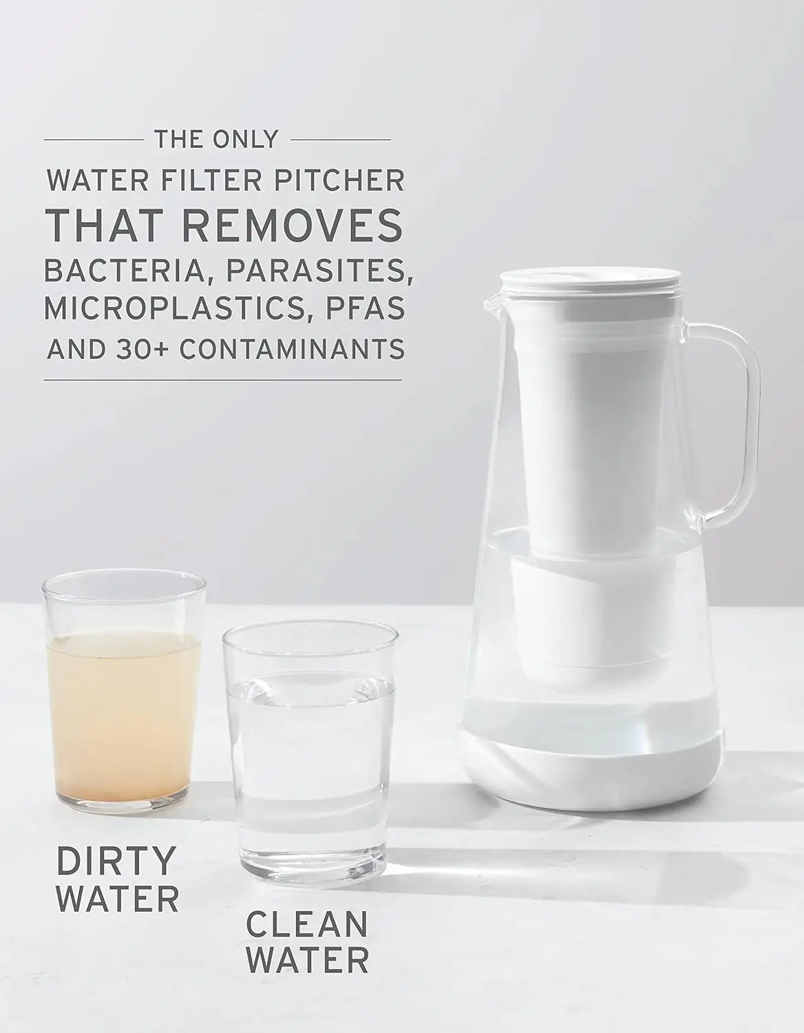 7-Cup Glass Water Filter Pitcher