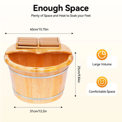 Cedar Wood Foot Spa Bucket