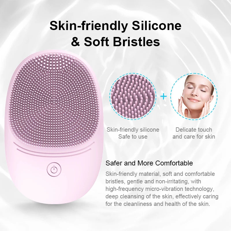 Soft Silicone Electric Facial Cleanser