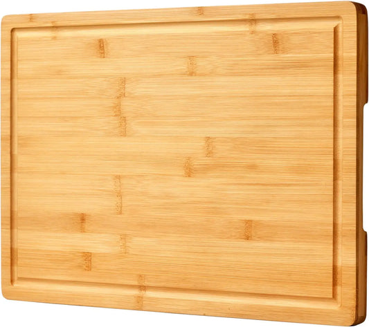 Large Bamboo Cutting Board with Handles