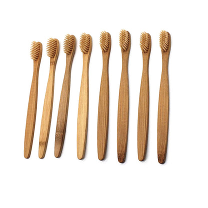 8pcs Bamboo Toothbrush