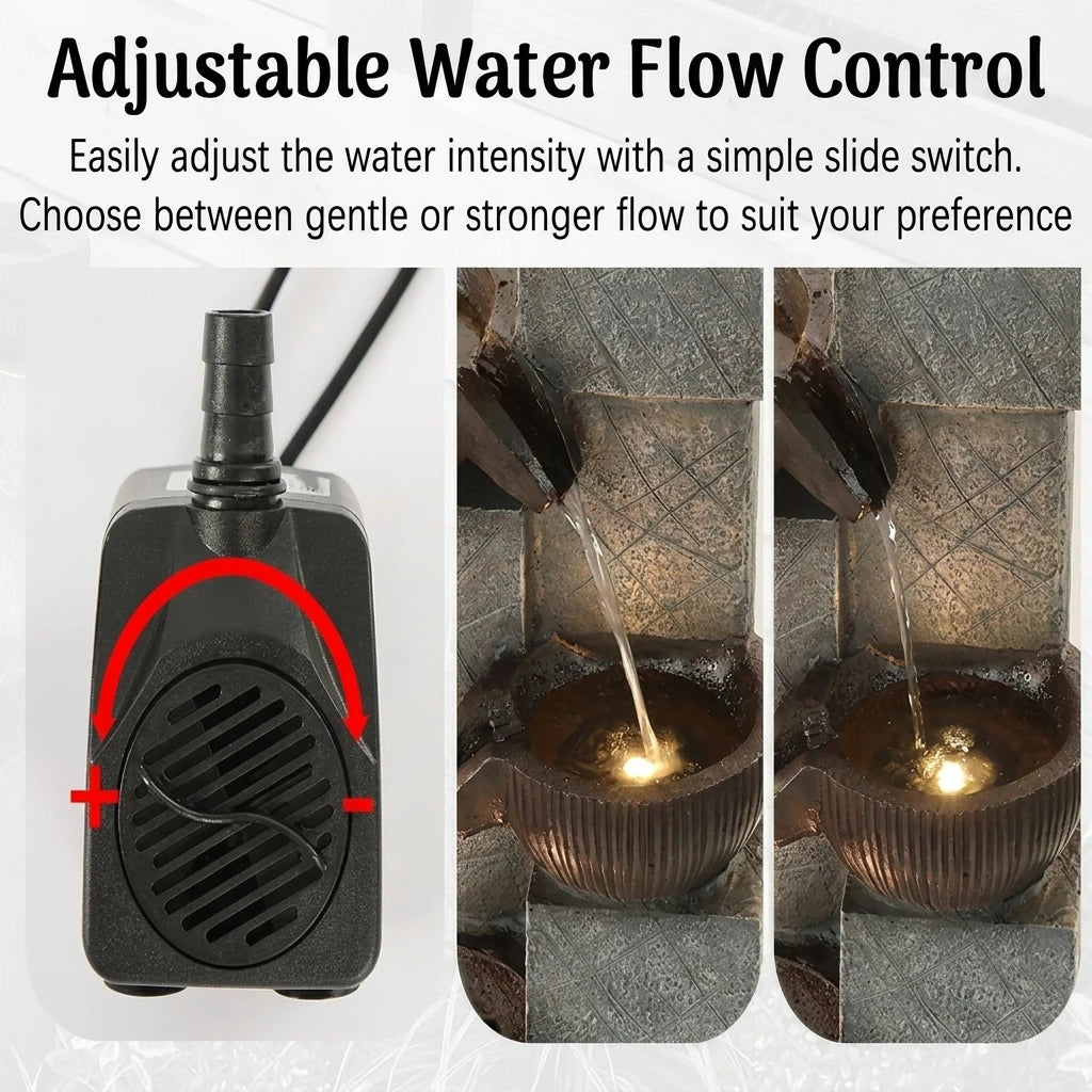 4-Tier Cascading Water Fountain