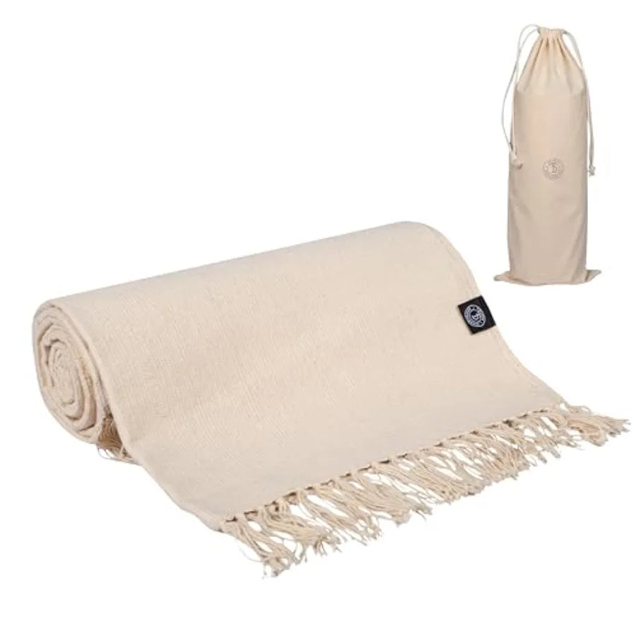 Premium Hand-Woven Organic Cotton Yoga Mat