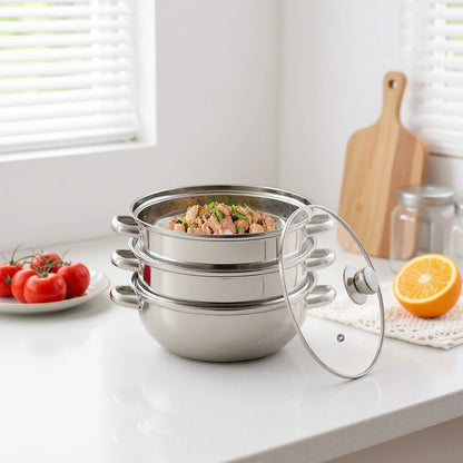 3-Tier Stainless Steel Steamer