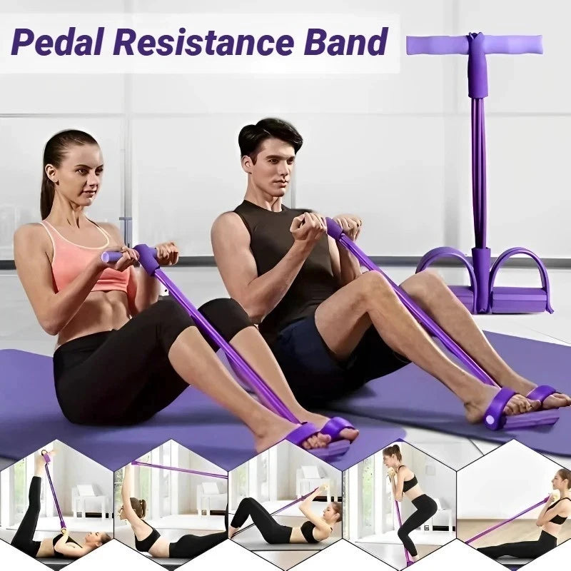 4 foot pedal resistance bands,
