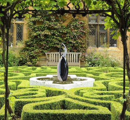 Graceful Dancing Couple Outdoor Fountain 57"