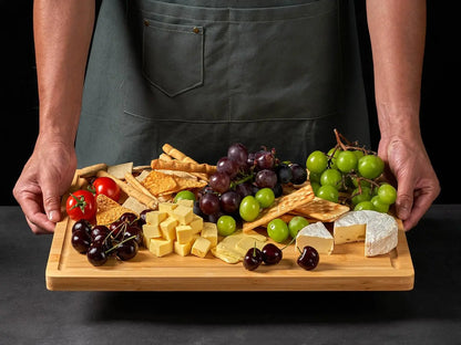 Large Bamboo Cutting Board with Handles
