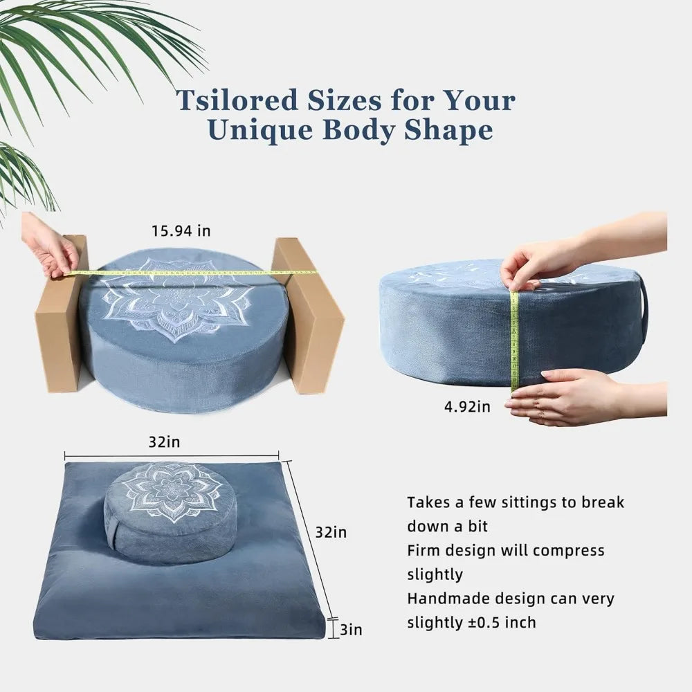 Meditation Zafu Cushion Set