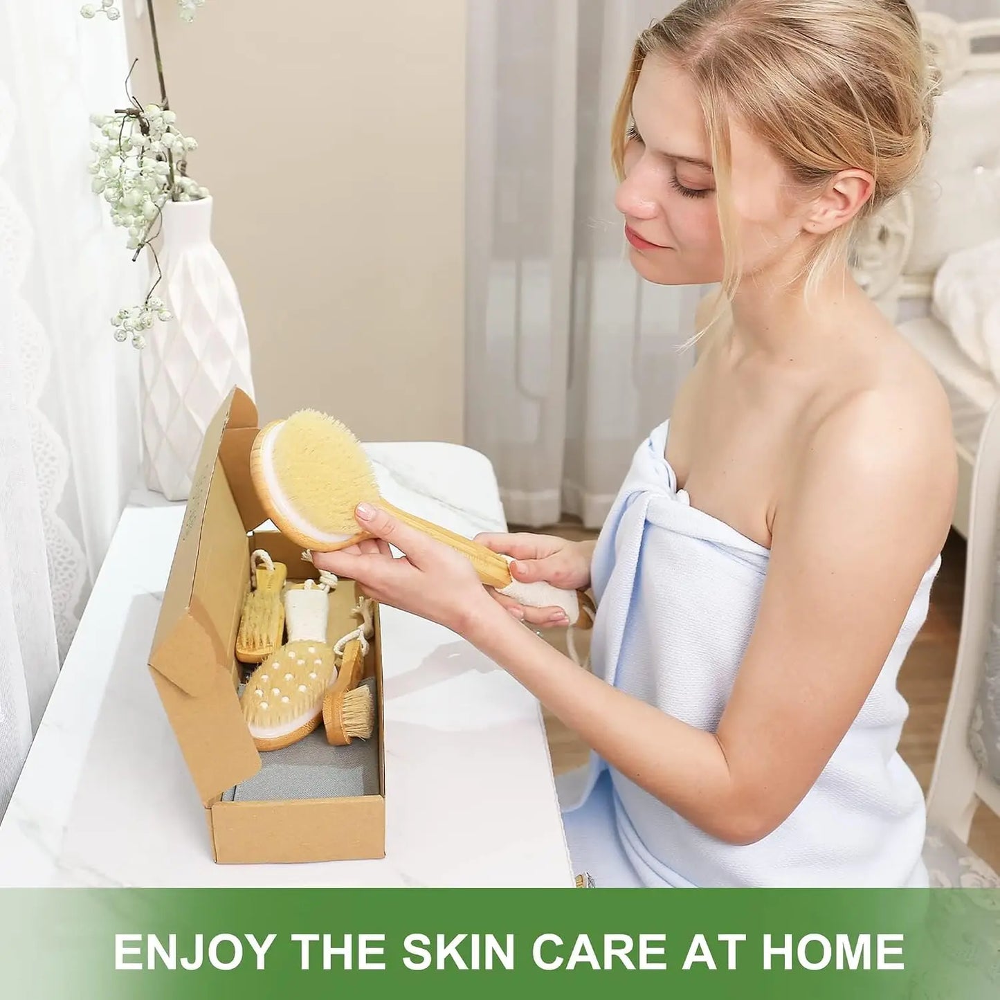 Dry Brushing Body Brush Set