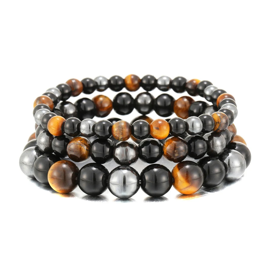 Black Obsidian Hematite Tiger Eye