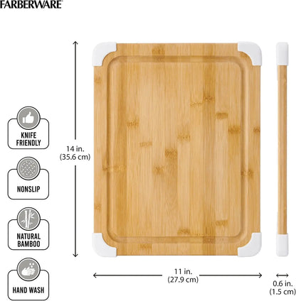 Nonslip Bamboo Cutting Board