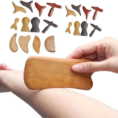 Wood Trigger Point Massage Gua Sha Tools
