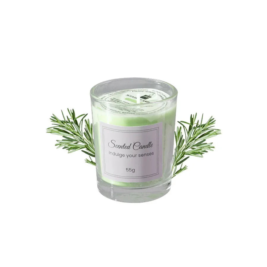 Aromatherapy Candle Glass Handmade Soy Wax Smokeless