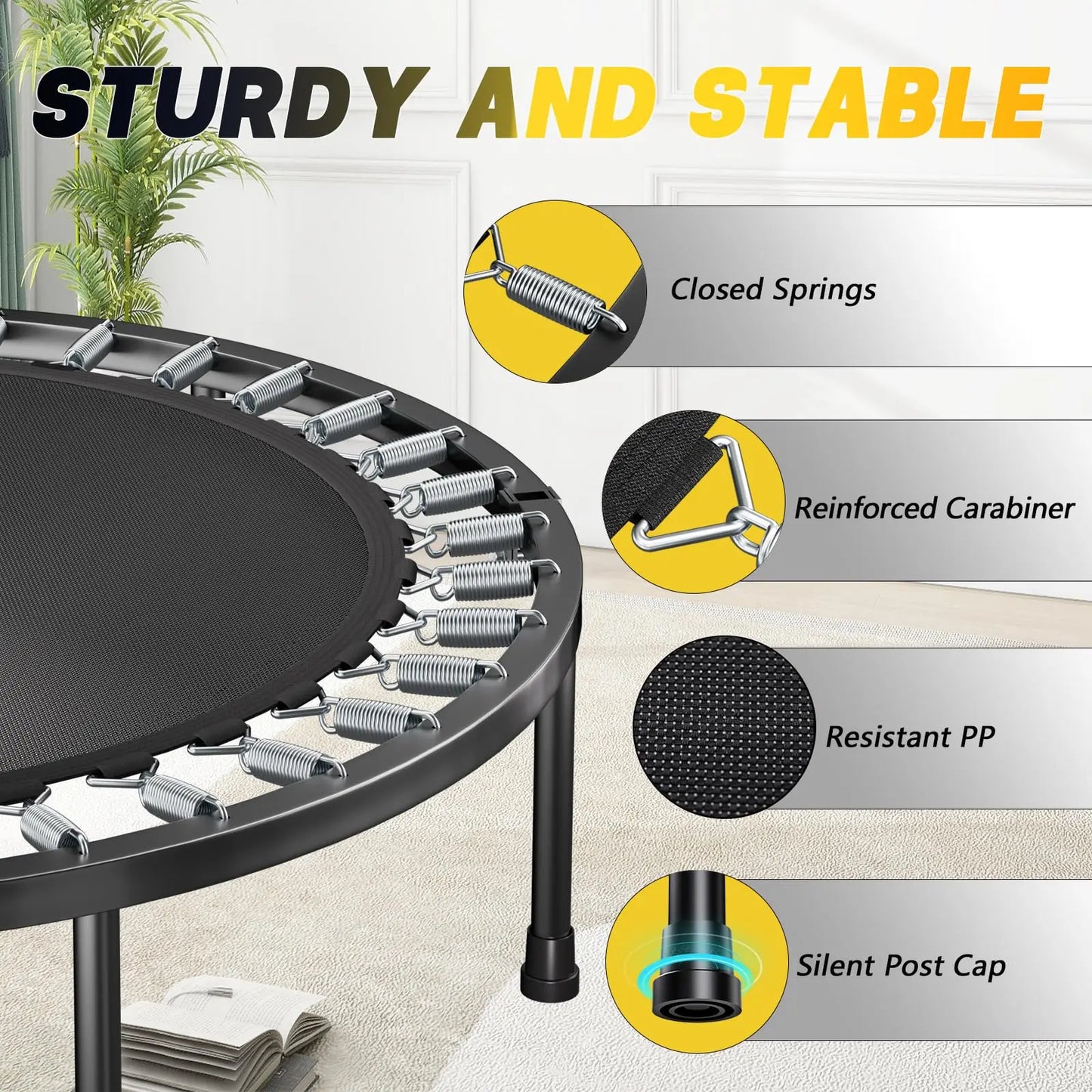40" Foldable Mini Trampoline