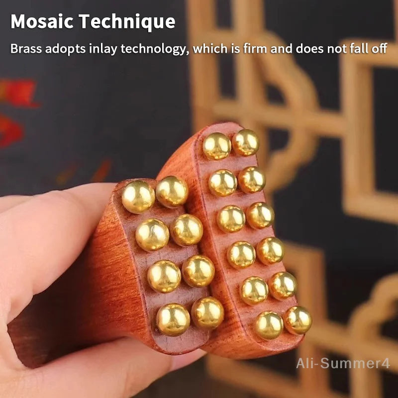 Brass Gold Bead Facial Fascia Lifting Tool