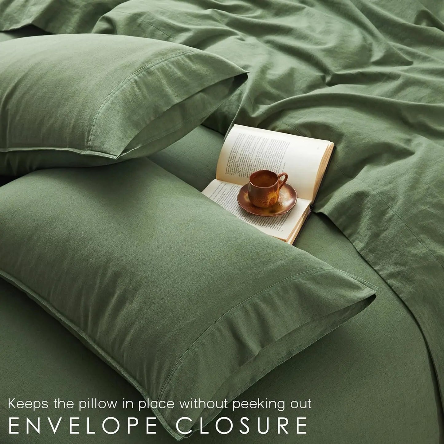 King Size Linen Sheet Set 4Pcs