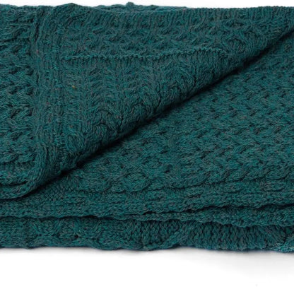 Patchwork Blanket, 100% Merino Wool