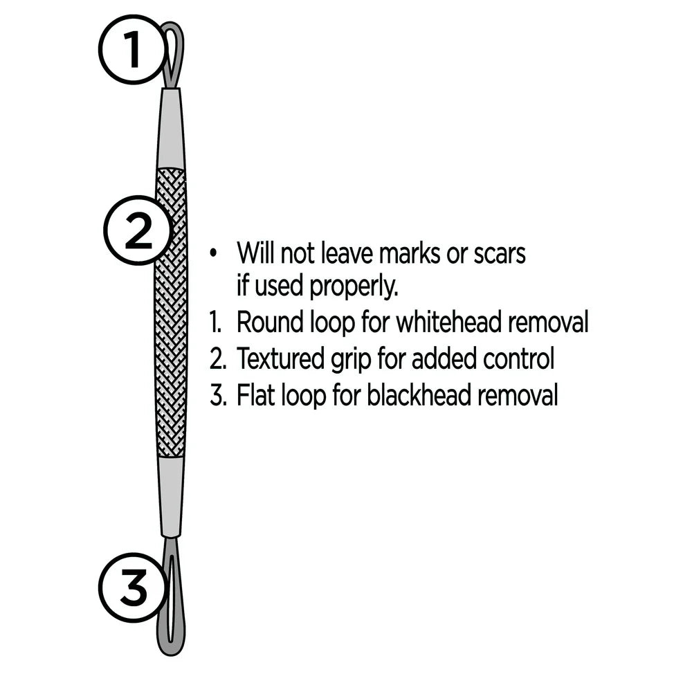 3 Pack Stainless Steel Tool Acne Remover