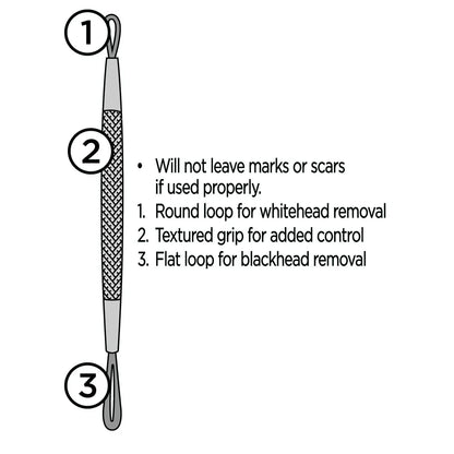 3 Pack Stainless Steel Tool Acne Remover