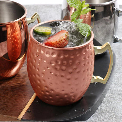 3Pcs Copper Mug Metal Cup