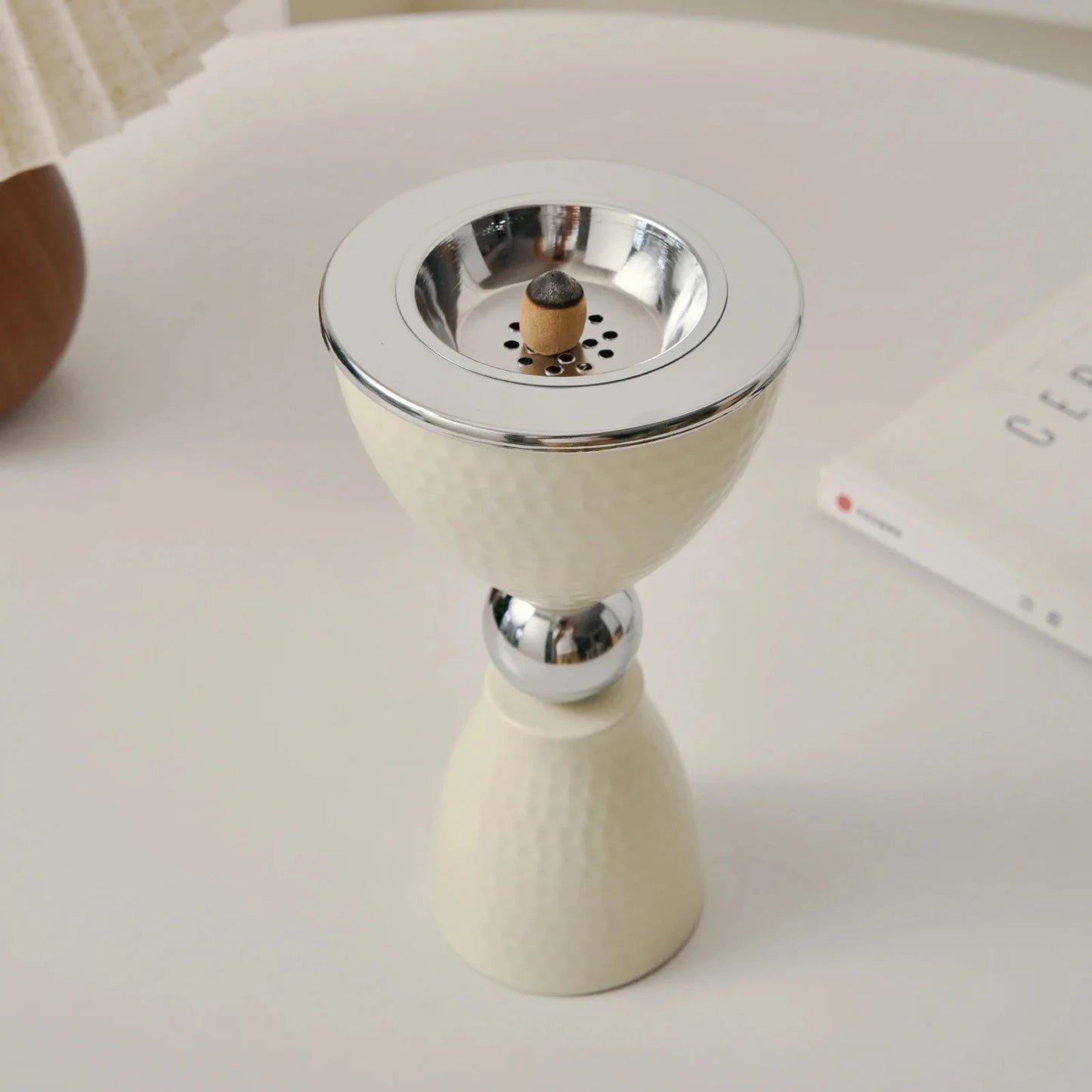 Middle Eastern Arabic Style Incense Burner, Electroplated Metal Handicraft for Oud & Frankincense in Gold Silver Colors