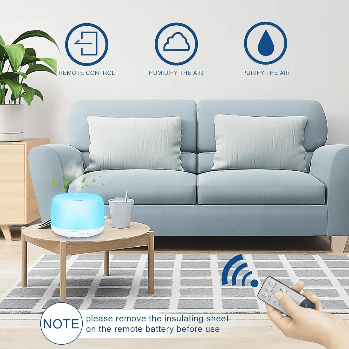 Smart Aromatherapy Diffuser with 7-Color LED