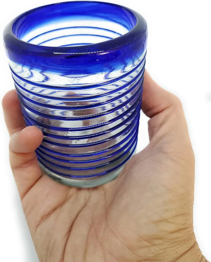 Cobalt Blue Recycled Glass Pitcher