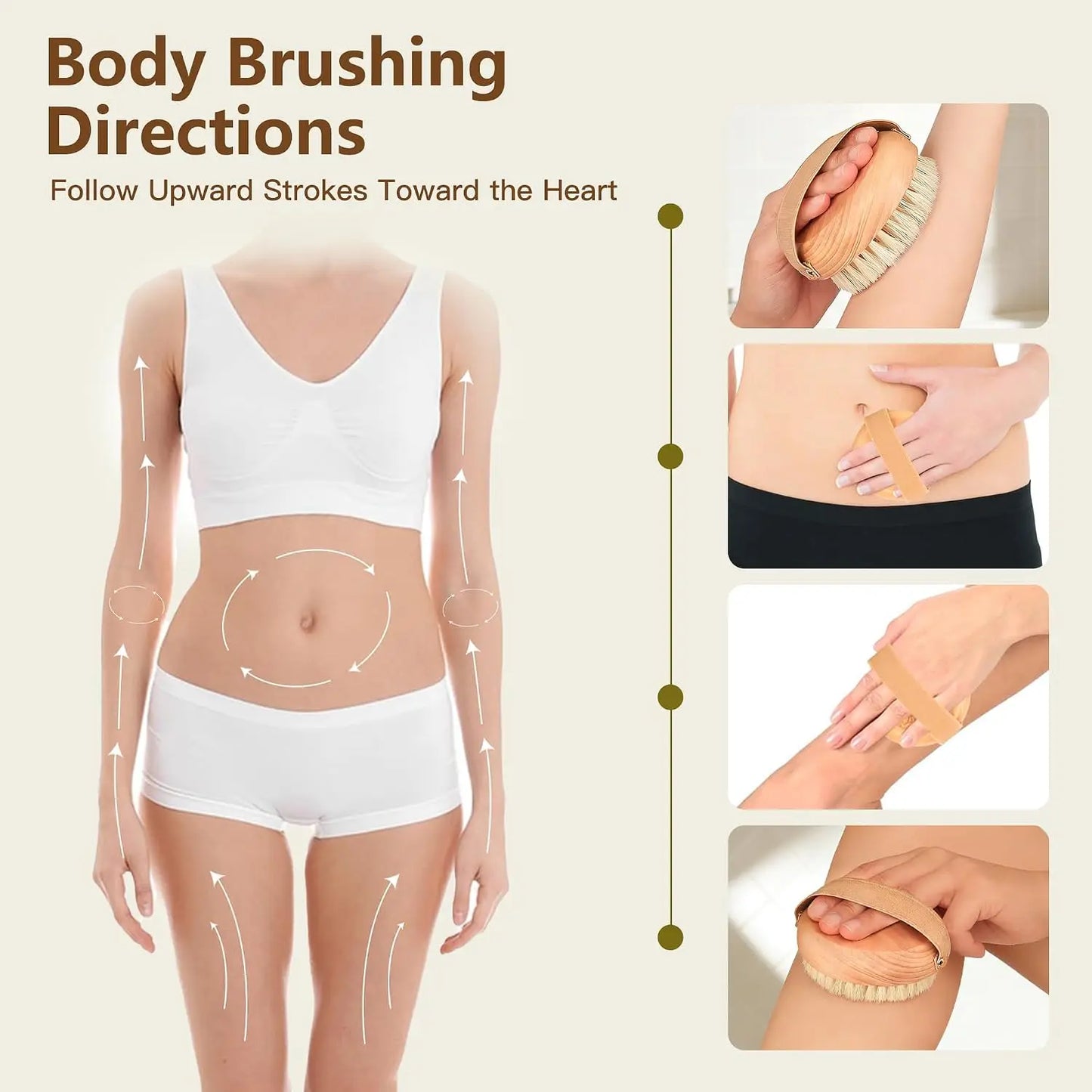 Dry Brushing Body Brush Set