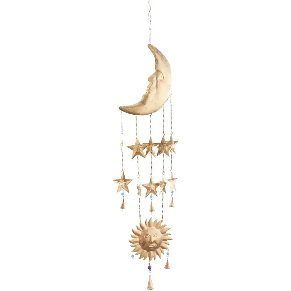 Metal Sun & Moon Wind Chime