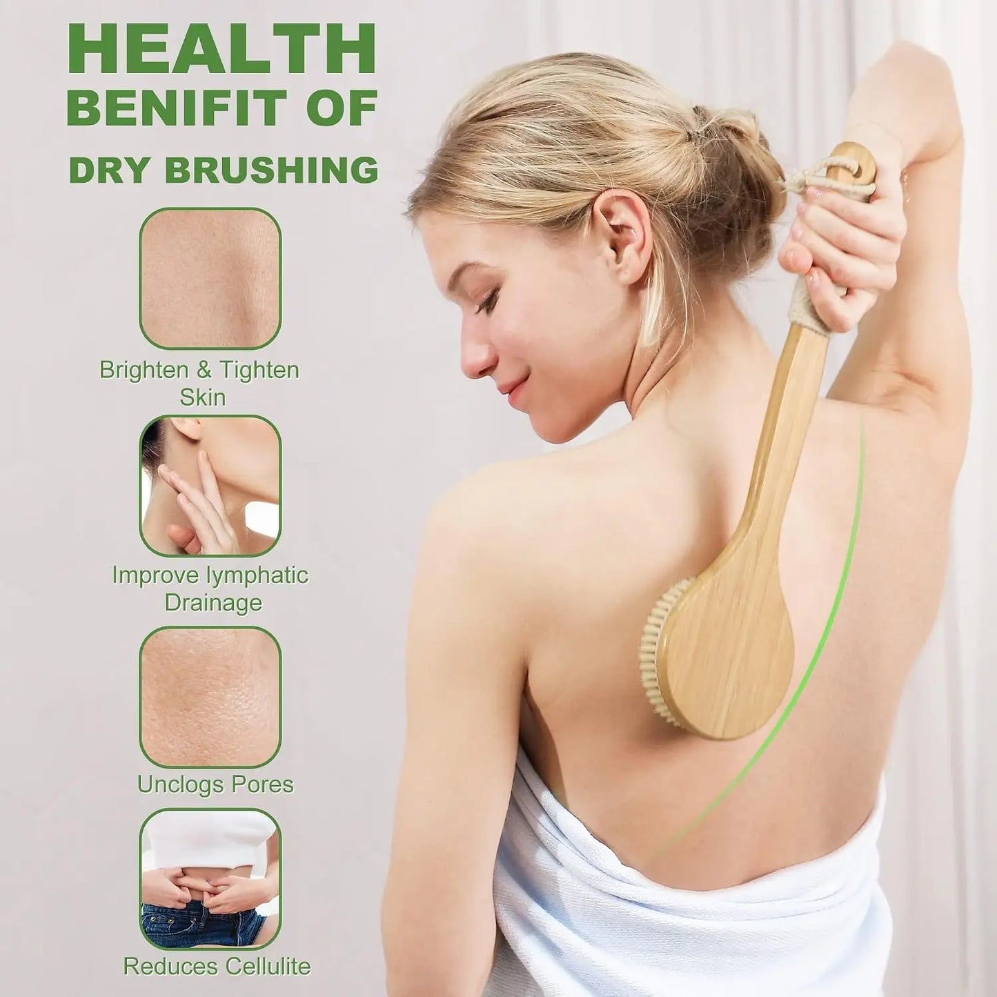 Dry Brushing Body Brush Set
