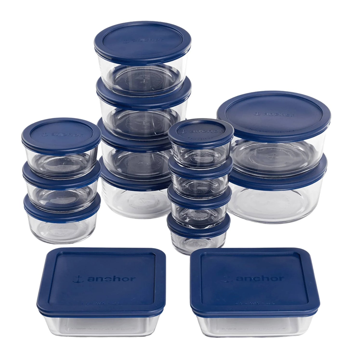 Glass food storage containers 30 pieces