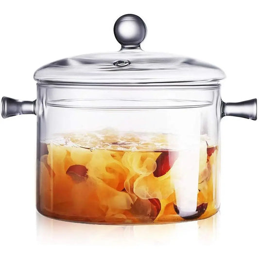 1.5L Heat-resistant Glass Stovetop Pot