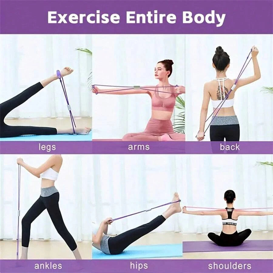 4 foot pedal resistance bands,